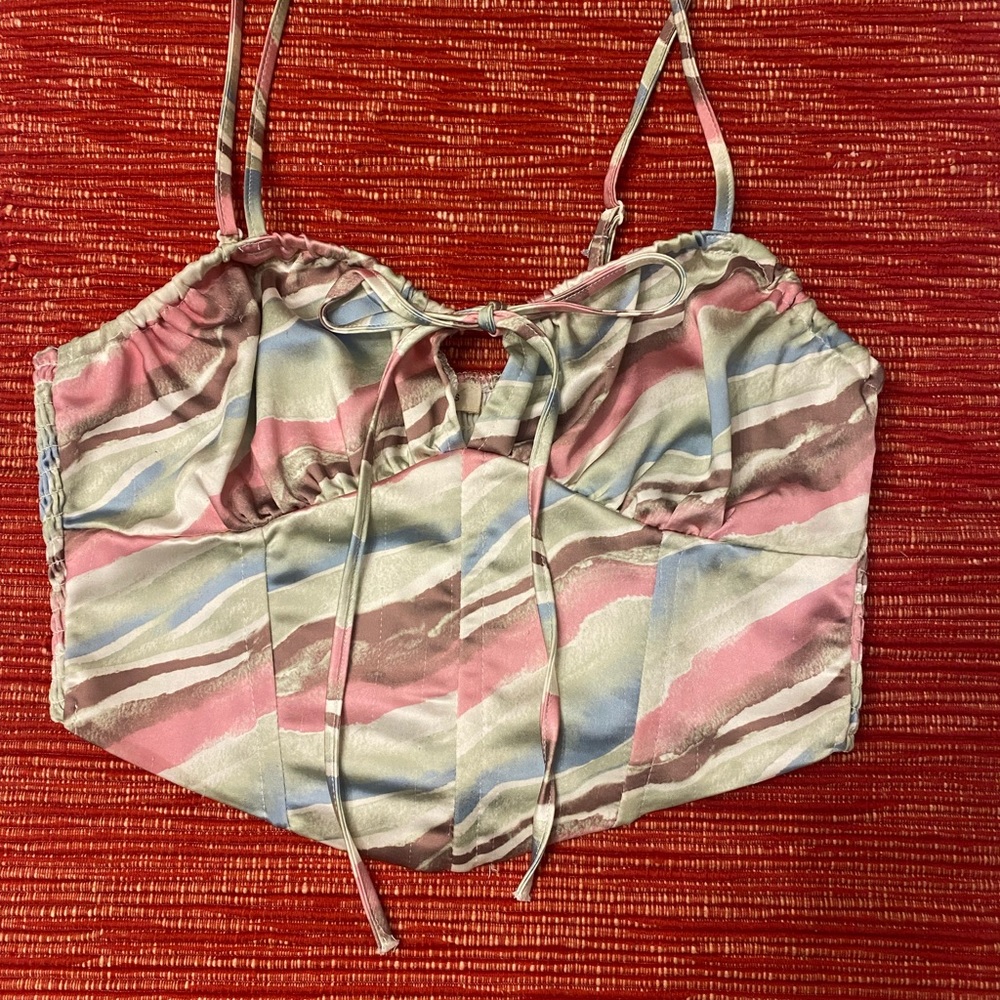 Pacsun L.A. Hearts corset crop top